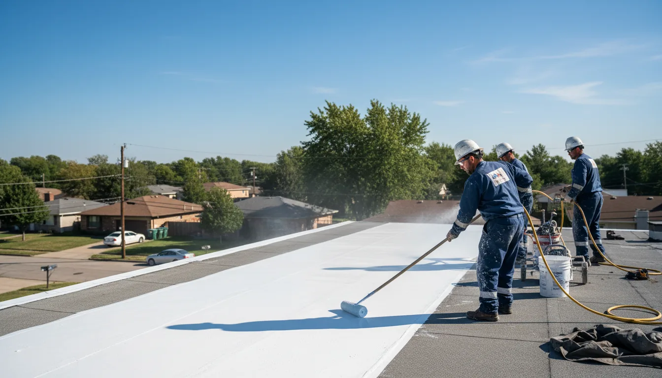 Commercial roof coating in West Valley, NY near me